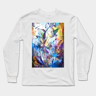 Abstract Flowers Long Sleeve T-Shirt